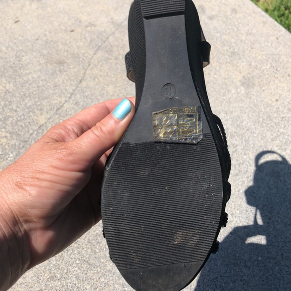 Black rhinestone platforms - Picture 3 of 4